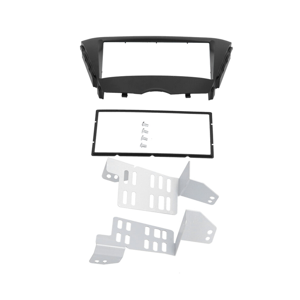 Abs 2Din Fascia For Hyundai Veloster 2011-2018 Black 7055741773013