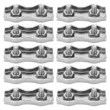 10 Stück M3 304 Edelstahl Drahtseilklemmen 2mm Industrielock