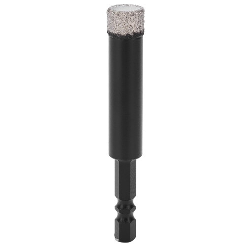 Diamond Core Hole Saw Drill Bit 12mm Hex Handle Dry Opener Black