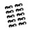 10Pcs Bike Cable Clips Rotating Hooks MTB 5