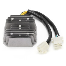 Dual Plug Voltage Regulator for Scooter ATV Moped 12V 7 Wires Aluminum Alloy