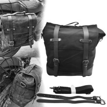 Universal Motorcycle Luggage Bag Waterproof Side Bag Large Capacity Racer Bike Travel Bag Canvas Camera Bag Shoulder Bag