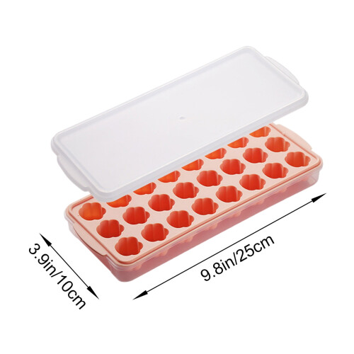 Silicone Ice Cube Tray with Lid – 24-Cube, Food-Grade 1