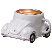 Funny Shaped Coffee Mug Fashion Handmade Beetle-Shaped Coffee Cup Car-Shaped Tea Cup for Car Fans C