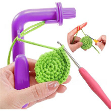 Crochet Hook Handle, Hand-Knitting Sewing Accessory, Sewing Needle Tool, Crochet Hook Assistant for Beginners.