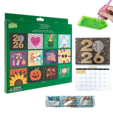 2026 Wall Calendar Diamond Painting Kit - DIY Diamond Art Calendar 2026, for Home Office Decoration Gifts(1PC)