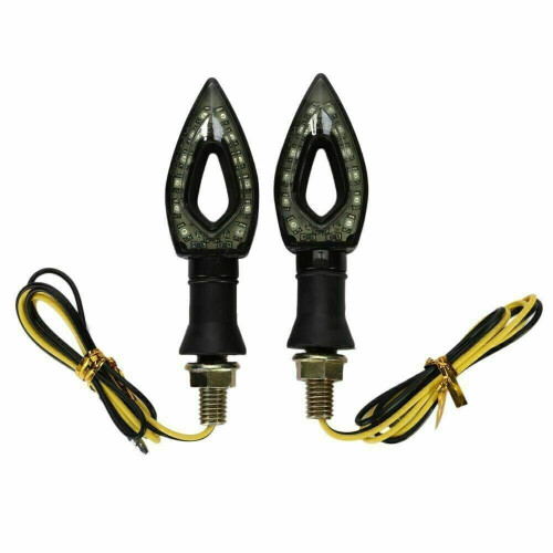 2 τεμάχια φλας μοτοσικλέτας X2Universal12V12LED πορτοκαλί φλας 1