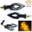 2 τεμάχια φλας μοτοσικλέτας X2Universal12V12LED πορτοκαλί φλας 3