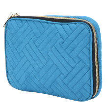 Blaue Muster-Uhrenaufbewahrungstasche, 26x18,5x3,5 cm Schmuckorganizer