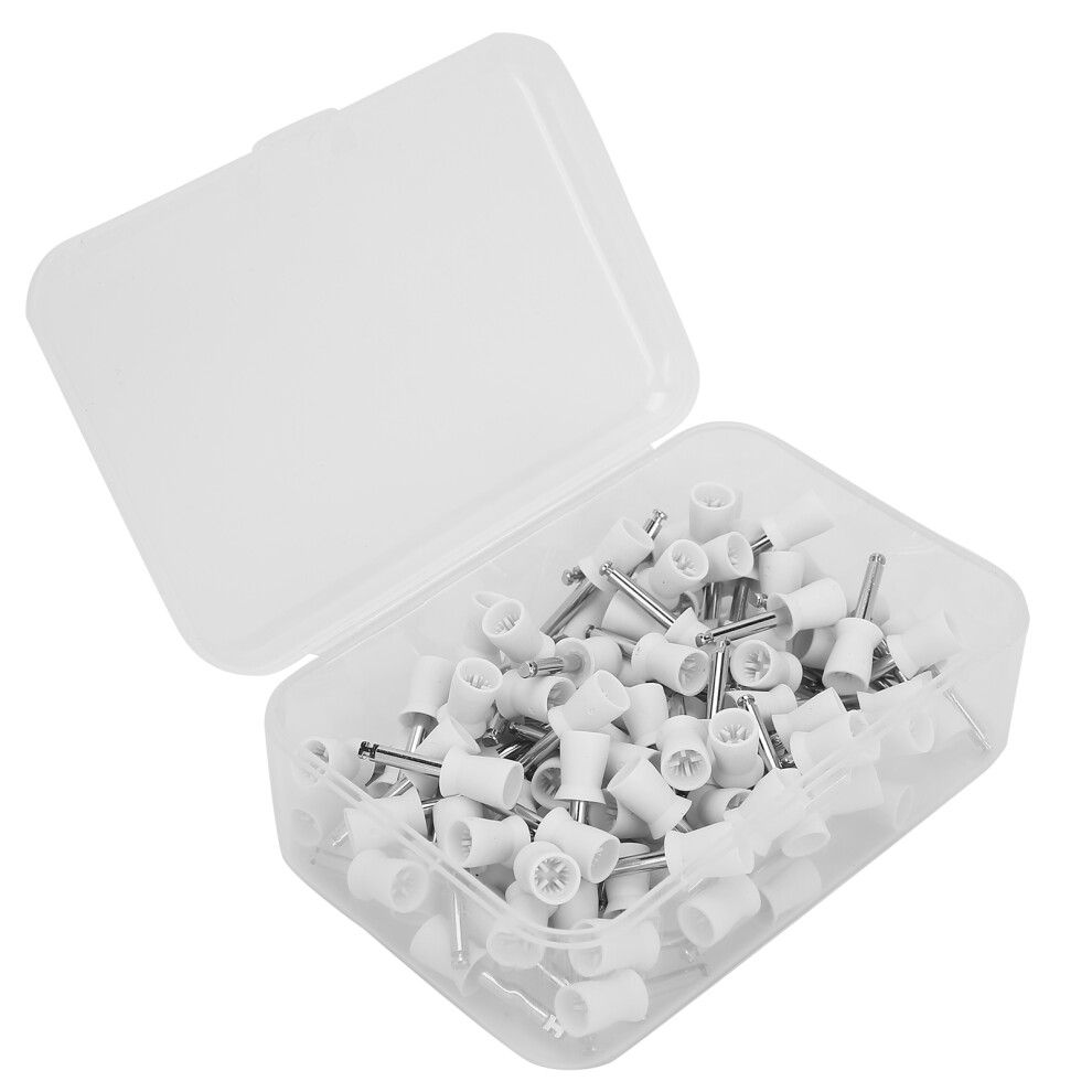 100Pcs Dental Polishing Cups, Stainless Steel & Silicone, For Low-Speed Handpiece 6951391009063