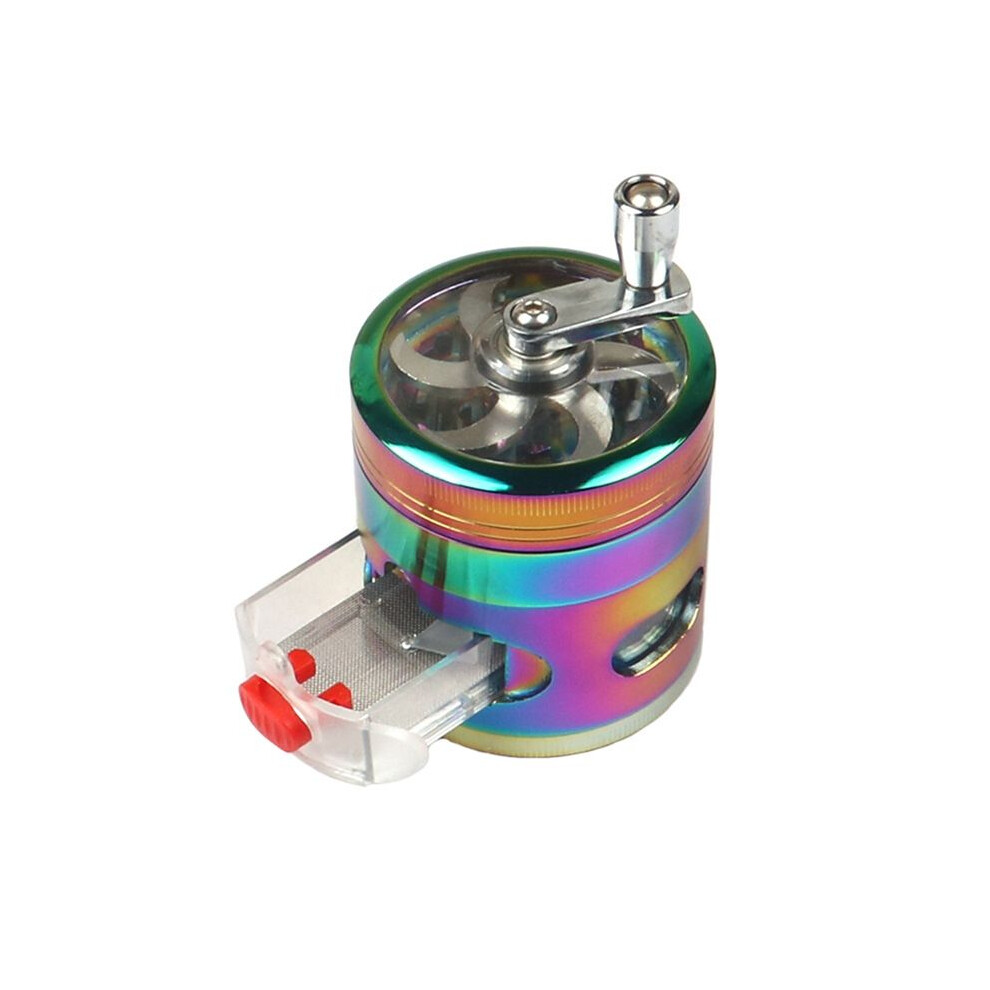 Manual Grinder Hand Crank Transparent Top Grinder Crusher, Manual Pepper Grinder Adjustable Thickness Condiment Mincer 4711642567412