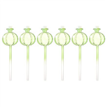6 Pezzi di Bulbi di Irrigazione Automatici In Vetro A Forma di Fiore, Leggeri, per Piante da Appartamento, Irrigazione A Goccia per Interni