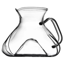 Jarra para Compartir de 450 Ml, de Vidrio, para Preparar Café, con Indicador de Nivel de Agua, Accesorios para Cafeteras A