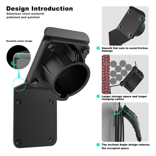 Support de Chargeur EV pour Support Mural Robuste SAE J1772, Support de Prise Universel J1772. 2