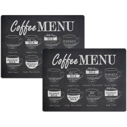 2-Pack Dish Drying Mat, Super Absorbent Dish Drying Mat,for Kitchen Counter, Fit Under Espresso Machine (Letter Print)