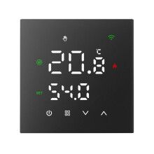 Tuya Wifi Thermostat Boiler Heating Temperature Controller for Home Alexa Alice A-New Black