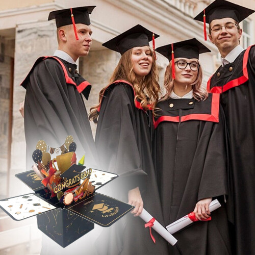 Graduation Popup Card Clear Plastic 2025 1