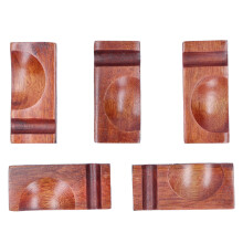 Holz-Essstäbchenhalter, Phoebe Zhennan, Dunkelbraun, 70 g Küchen-Geschirr