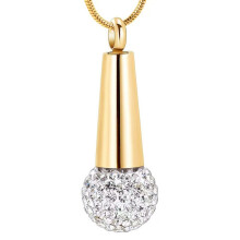 Pet Cremation Jewelry Memorial Pendant with Openable-gold