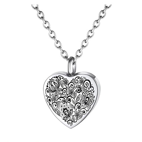 Collier commémoratif en acier inoxydable pour animaux de-Argent