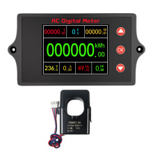 High Precisions Energy Meter With Alarm For-Open and close 300A