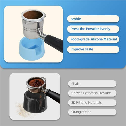 Coffee Tamper Base for  Espresso Machine ES601 Handle,Portafilter Support Stand,Silicone Tamper Stand 2
