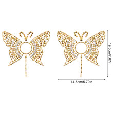 (Gold Butterfly) Festival Body Gems: Acrylic Butterfly Tattoos