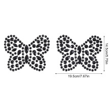 (Black Butterfly) Festival Body Gems: Acrylic Butterfly Tattoos