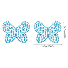 (Blue Butterfly) Festival Body Gems: Acrylic Butterfly Tattoos