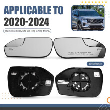 Car Left + Right Rearview Mirror Lens for Explorer 2020-2024 Left: LB5Z17K707M Right: LB5Z17K707L