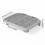 (Gray, 9CM high) Double Layer Washable Cat Litter Mat 1