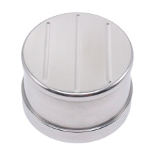 Car Breathing Aluminum Valve Cover Breather Cap Push-in 1Inch Neck Milled for Chevy Mopar -Milled Top
