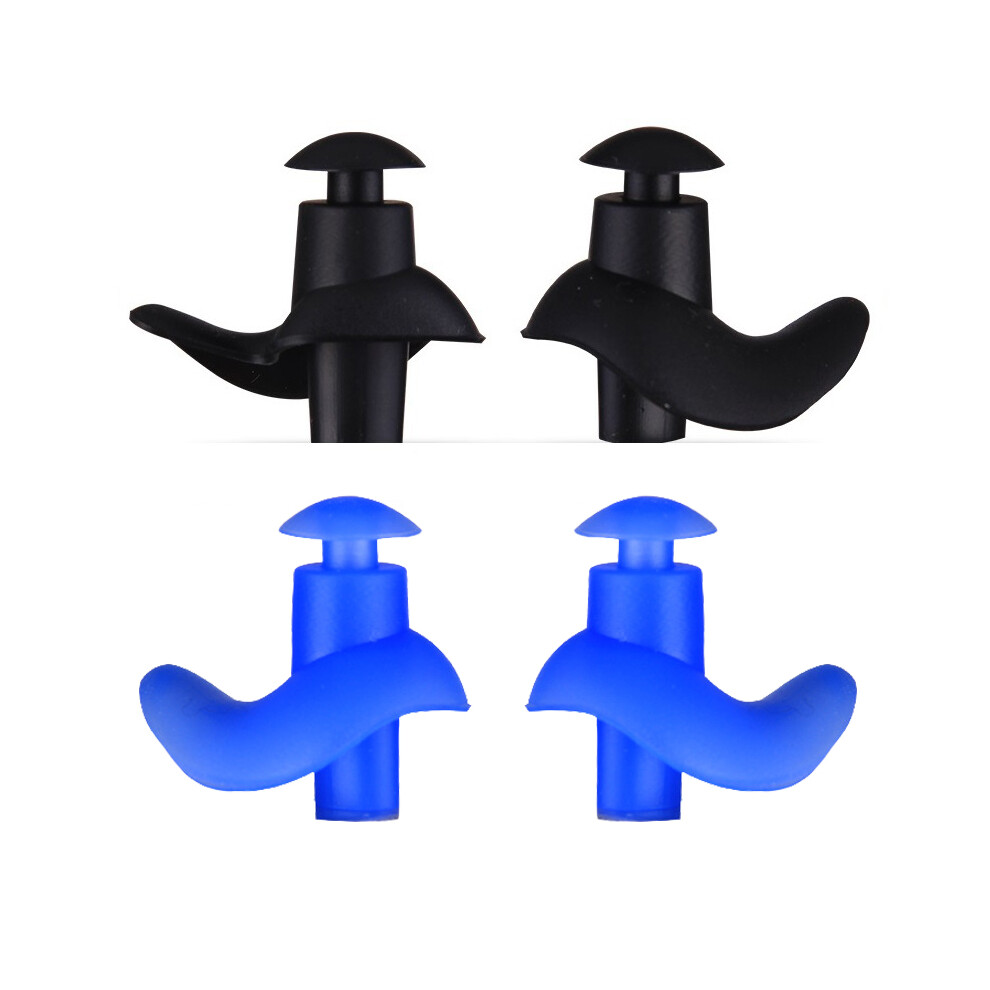 Roc-Electron (Adult) 4 Pairs Waterproof Silicone Earplugs For Swimming & Bathing