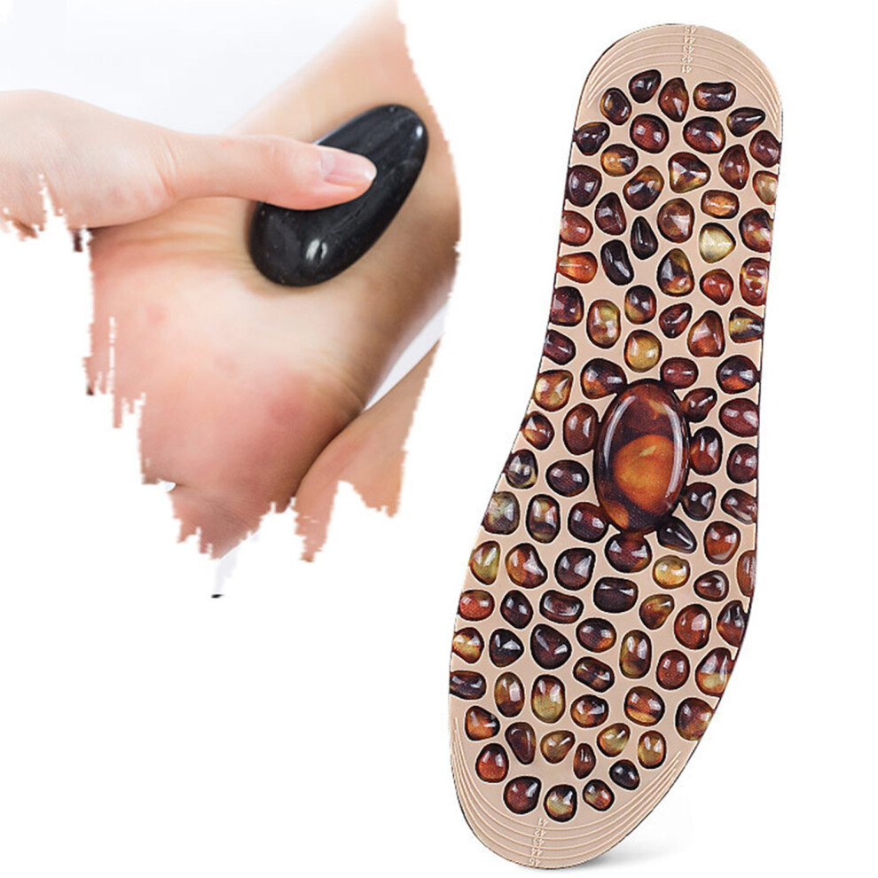 Roc-Electron (Brown, L) Reversible Acupressure Insoles For Boots & Shoes