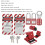 Compact Lockout Tagout Kit with Lockset Fitting Tools and Portable Bag 5