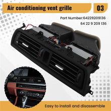 64229209136 Dash Air Conditioning Vents Air Ventilation Grille for 5inch F10 F11 520i 520d 525i 523i 525d 528i 530i