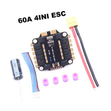 3X 4INI 60A ESC Board Supporting 3-6S Brushless Motor Support DShot300 600/Multishot/Oneshot FPV UAV F4 Flight Control