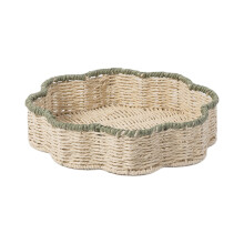 (XH24 433L Large) Woven Paper Rope Basket - Kitchen Storage Organizer