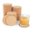Conjunto Porta-Copos Cortiça com 150-3,5 Polegadas Redondas,Almofadas Ecológicas para Bebidas para Casa,Escritório,Bar,Perfeitas para Mesas 2