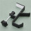 2 Piece Adjustable Table Side Hook, Gaming Headset Table Hanger Backpack Storage, Hook Stand Without Drilling,Black 5