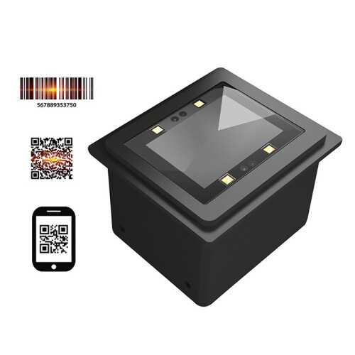 2X Embedded Barcode Scanner Self-Induction 1D/2D/QR Bar Code Reader Module USB Scanner for Gate Machine Tickets Checking 2