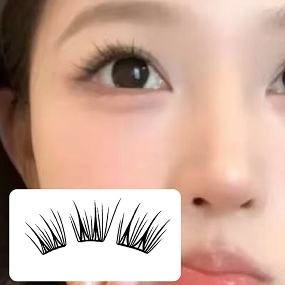 Roc-Electron 6 Rows False Eyelashes, Glue-Free, Easy Apply