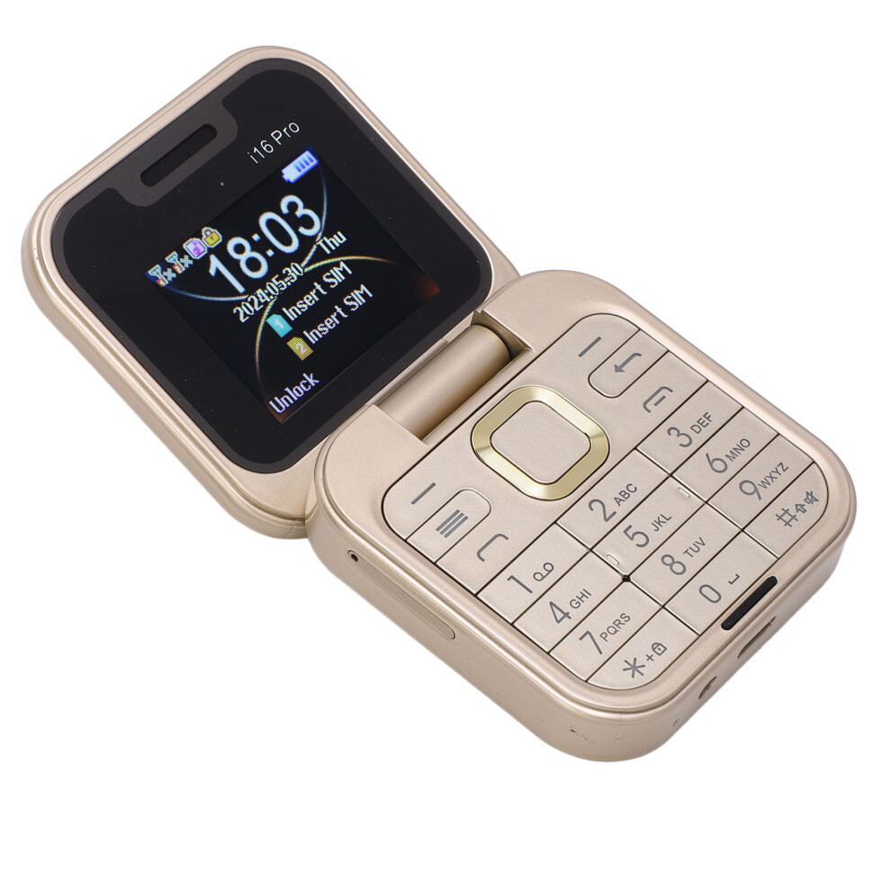 2G Flip Cell Phone For Seniors, 32Mb Ram, 1.77" Screen, Black 7891391012368