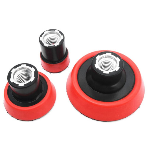 2Conjunto Almofada de Apoio de Placa de 1/2/3 Polegadas, Suporte de Almofada de Polimento para Lavagem de Carro, Disco de Apoio de Esponja M14 1