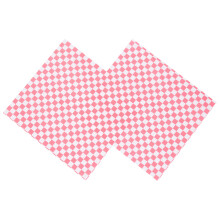 100 STUKS Geruite Deli Candy Basket Liner Voedselverpakkingspapieren, Vetafstotend, Sandwich Burger Verpakking, Rood en Wit