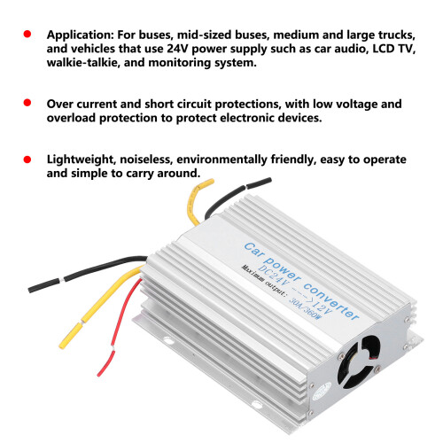 24V auf 12V Netzteil 30A Regler 1