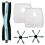 5Pcs for SilverCrest M690/W310 Vacuum Cleaner Main Side Brush Filter 4