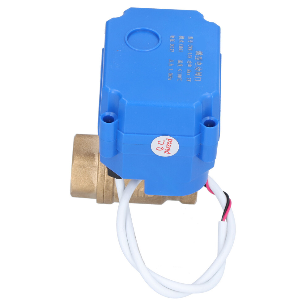 Bsp Brass Electric Ball Valve Dn15 1/2In Dc12v Ip67 Mini Switch 9421391562945