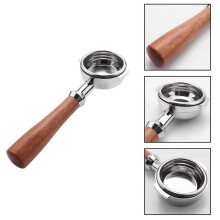 58 Mm Edelstahl Kaffee Maschine E61 Keine Basis Filter Halterung Kaffee Bodenlosen Griff Kaffee Löffel Holz Griff Professionelles Zubehör