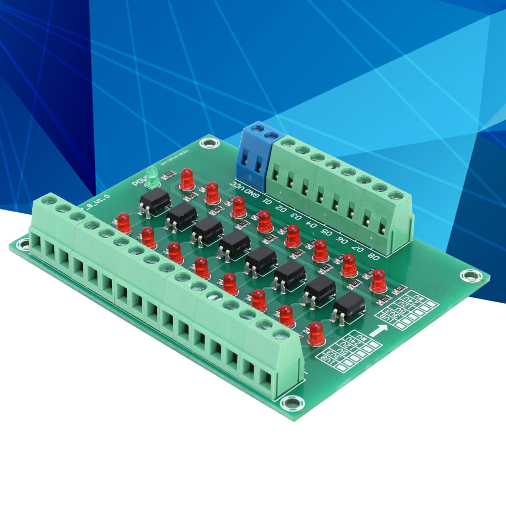 8 Channel Optocoupler Signal Converter Module 20Khz Frequency 12V To 3.3V 5071391563059
